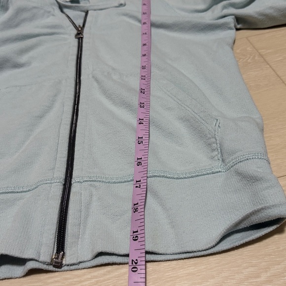 James Perse Light Blue Zip-Up Hoodie - Picture 6 of 8